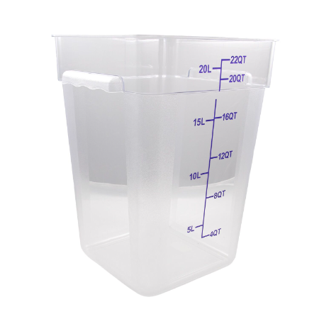 Transparent Square Storage Container - 22L