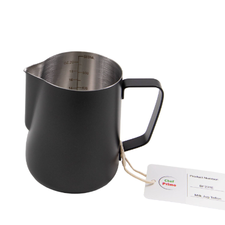 Teflon Coated Stainless Steel Milk Jug - 600ml