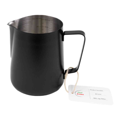 Teflon Coated Stainless Steel Milk Jug - 900ml