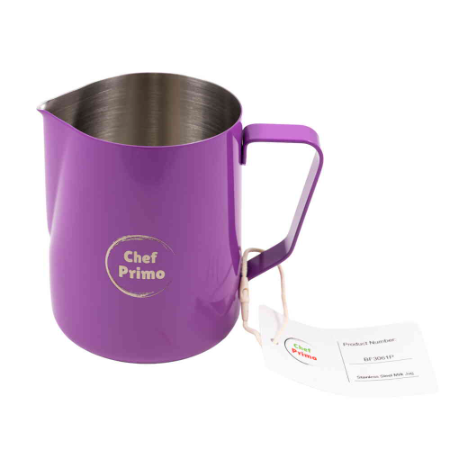 Chef Primo Stainless Steel Milk Jug - 600ml (Purple)