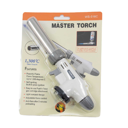 Stainless Steel Chef's Torch - L200mm x W75mm x H40mm