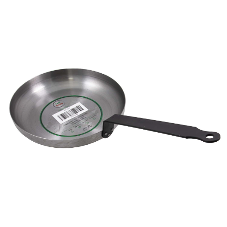 Iron Frying Pan with Iron Handle - D200mm (Inner) x D260mm (Outer) x H45mm