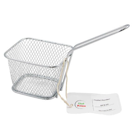 Mini Rectangular Gourmet Fry Basket - L105mm x W85mm x H65mm