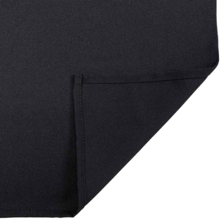 Napkin - W45cm x L45cm (Black) (Pack of 12)