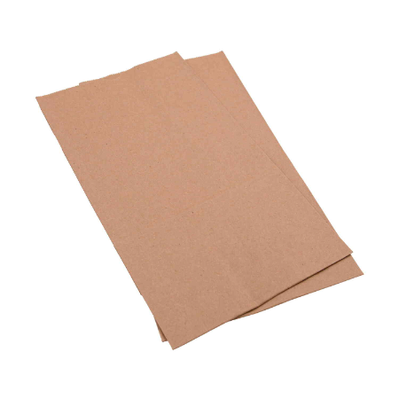 Brown Blocked Bottom No.12 Paper Takeaway Bags - L305mm x W305mm x H175mm (Qty. 500)