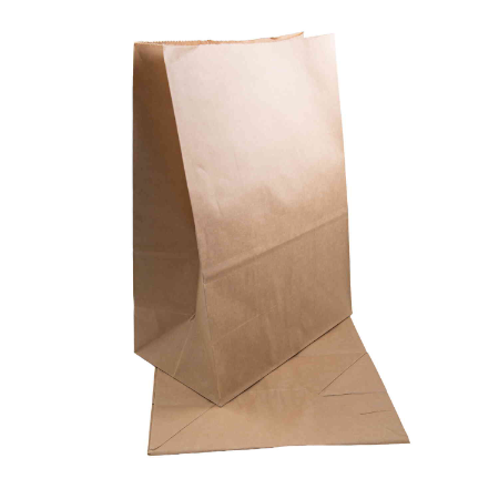 Brown Blocked Bottom No.20 Paper Takeaway Bags - L432mm x W305mm x H175mm (Qty. 250)