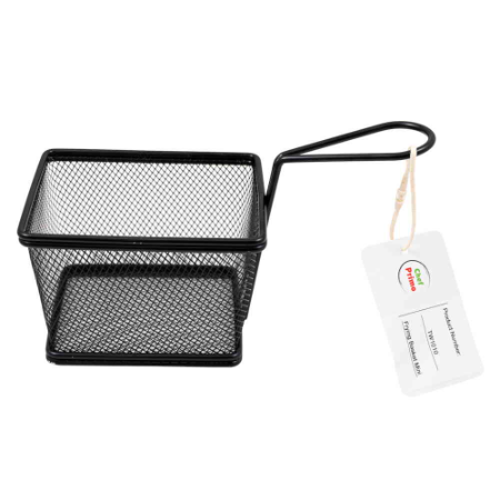 Mini Frying Basket - L125mm x W100mm x H85mm - Black