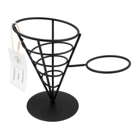 2-in-1 Cone Basket w/ Dip Holder