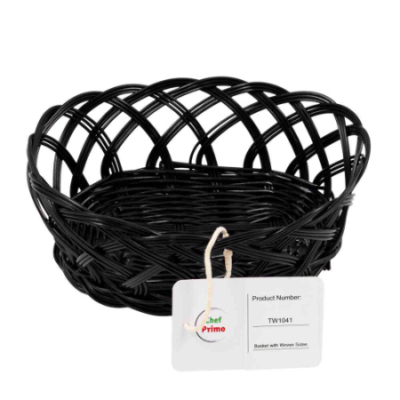 Oval Woven Bread Basket - L225mm x W130mm x H55mm