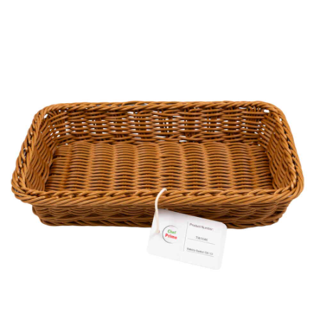 Rectangular Woven Bread Basket GN 1 / 3 - L325mm x W176mm x H65mm