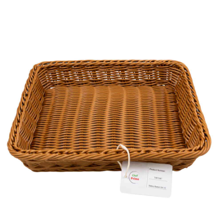 Rectangular Woven Bread Basket GN 1 / 2 - L325mm x W265mm x H65mm