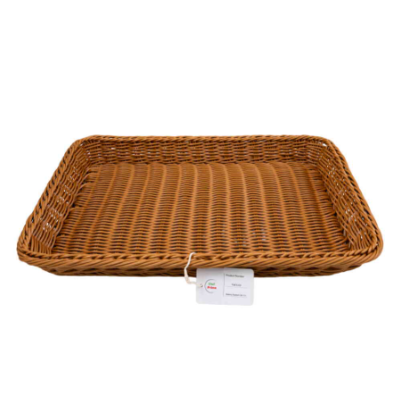 Rectangular Woven Bread Basket GN 1 / 1 - L530mm x W325mm x H65mm