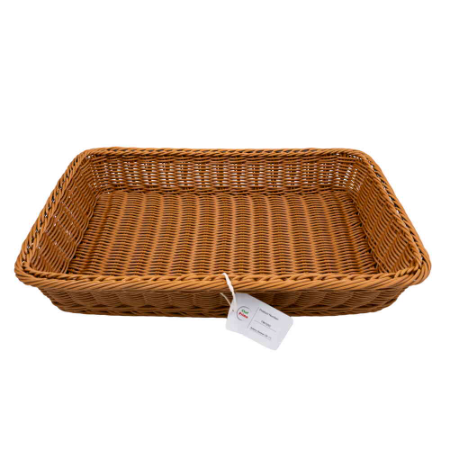 Rectangular Woven Bread Basket GN 1 / 1 - L530mm x W325mm x H90mm