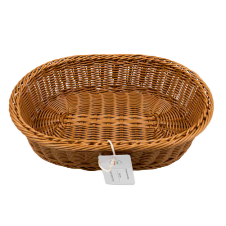 Oval Woven Bread Basket - L380mm x W270mm x H90mm