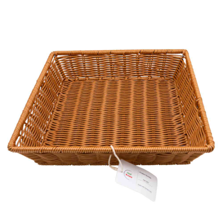 Rectangular Woven Bread Basket - L365mm x W335mm x H245mm