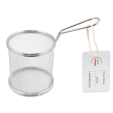 Mini Round Fryer Basket - D80 x H80mm