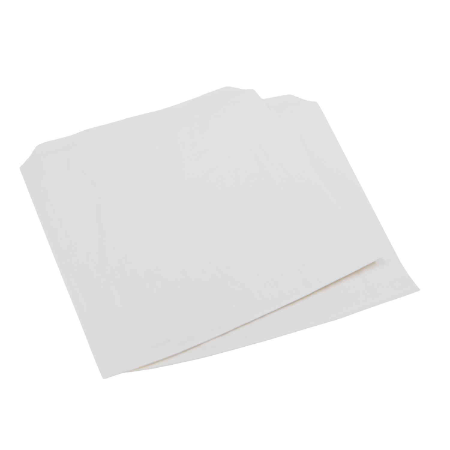 Greaseproof Paper Bags - L200mm x W205mm (White) (Qty. 500)