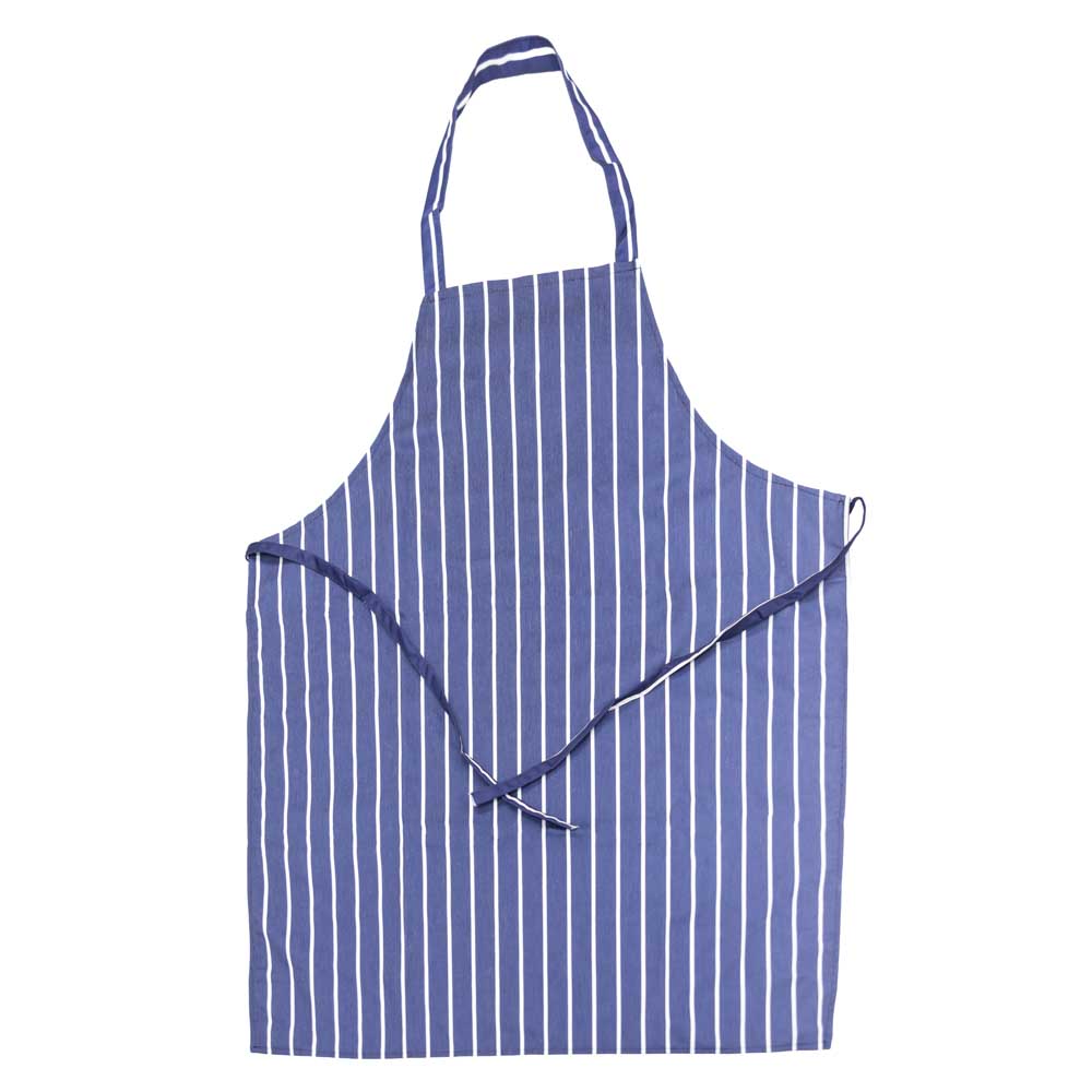 Full Bib Café Stripe Apron - W70cm x L86cm