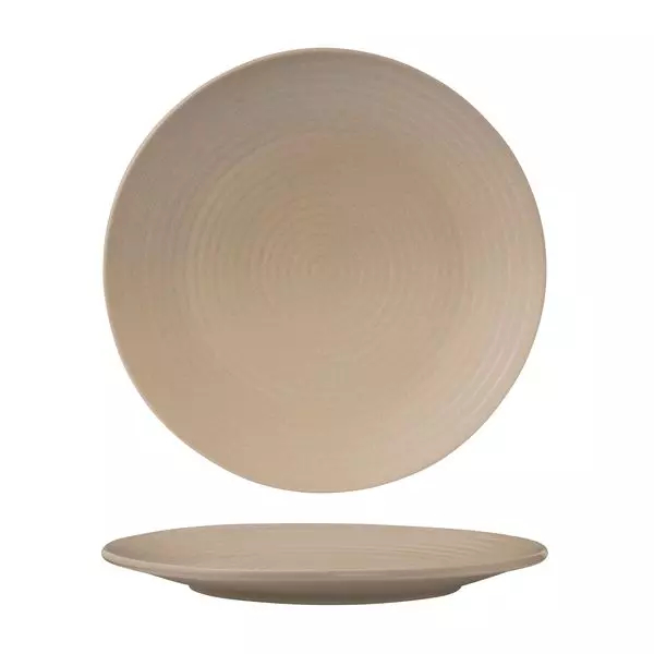 Sand Ribbed Round Plate-265mm