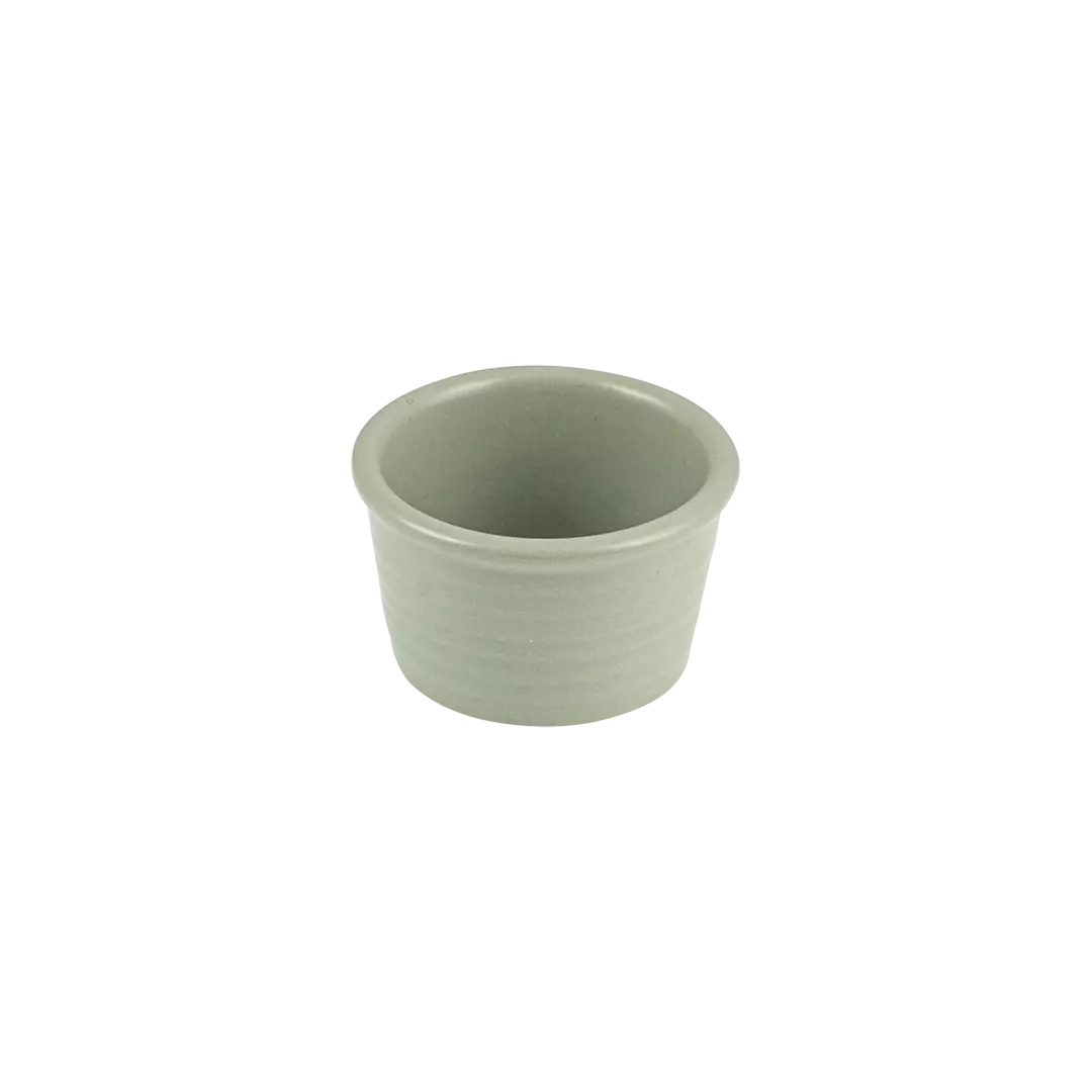 Pearl Pistachio Ribbed Ramekin-85mm