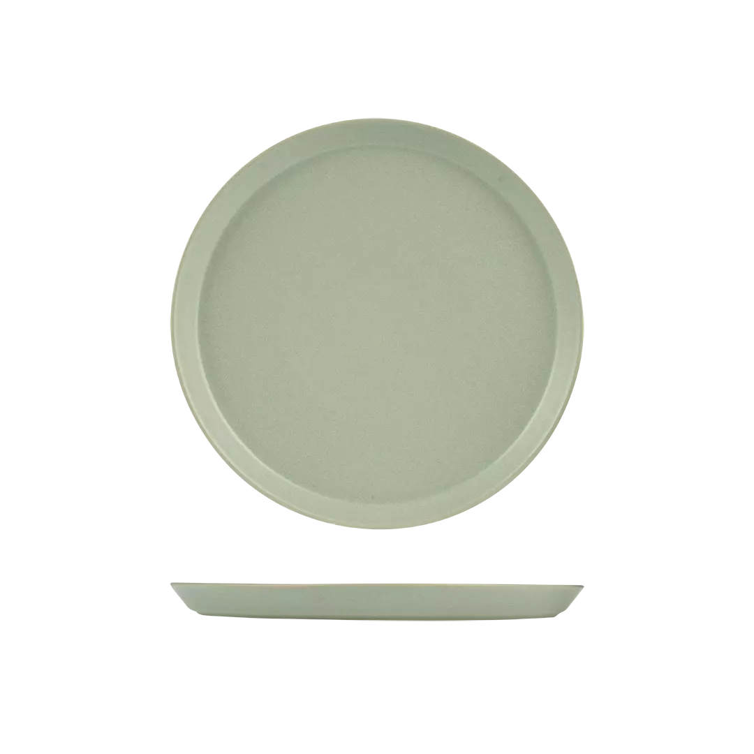 Pearl Pistachio Round Tapered Plate-280mm
