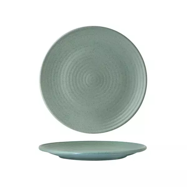 Mint Ribbed Round Plate-210mm