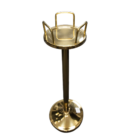 Heavy Duty Stainless Steel Champagne Bucket Stand (Gold)