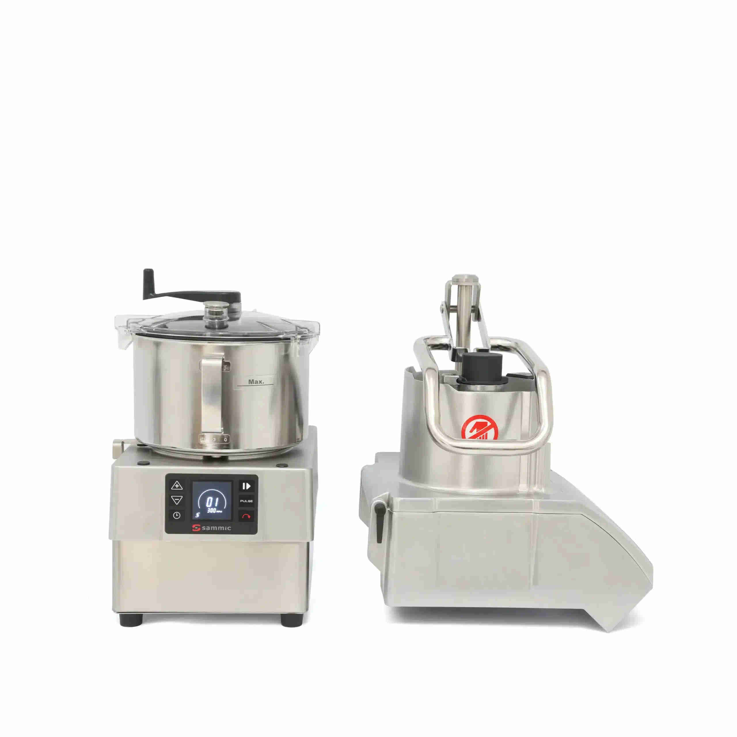 Sammic Ultra Range Combination Vege Prep Machine - 5.5L Bowl With Blade Set