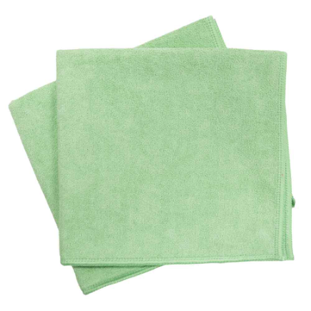 Microfiber Heavy-Duty Cloth - L380mm x W400mm (Green) (Pack of 5)