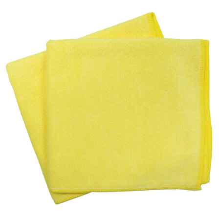 Microfiber Heavy-Duty Cloth - L380mm x W400mm (Yellow) (Pack of 5)